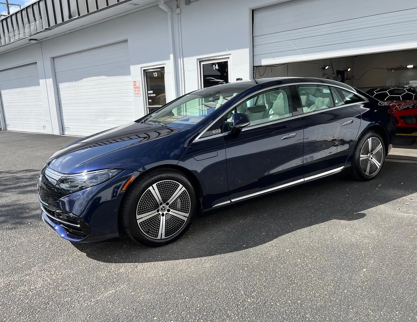 2022 Mercedes Benz EQS450+ (Nautical Blue metallic) — DETAILERSHIP™